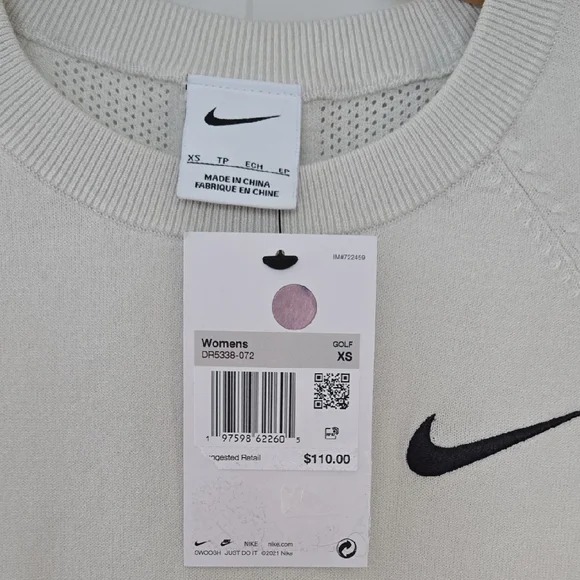 Nike Cream Long Sleeve Top - Picture 2 of 3